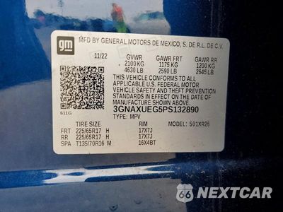Zdjęcie 14 z 14 samochodu: 2023 CHEVROLET EQUINOX LT VIN:3GNAXUEGSPS132890 - miniatura