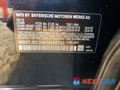 Zdjęcie 13 z 13 samochodu: 2019 BMW X2 XDRIVE28I VIN:WBXYJ5C59K5N49743 - miniatura