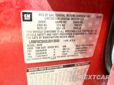 Zdjęcie 14 z 14 samochodu: 2020 BUICK ENVISION VIN:LRBFXCSA2LD013809 - miniatura