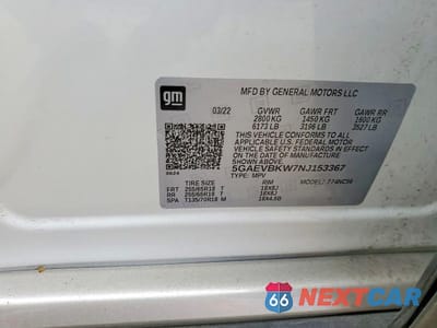 Zdjęcie 13 z 13 samochodu: 2022 BUICK ENCLAVE PREMIUM VIN:5GAEVBKW7NJ153367 - miniatura