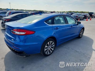 Trzecie zdjęcie samochodu z tyłu: 2020 FORD FUSION SE VIN:3FA6P0T98LR207990 - miniatura