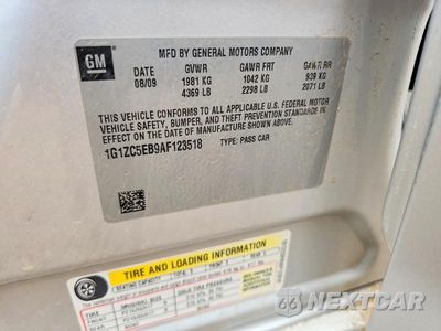 Zdjęcie 12 z 12 samochodu: 2010 CHEVROLET MALIBU 1LT VIN:1G1ZC5EB9AF123518 - miniatura