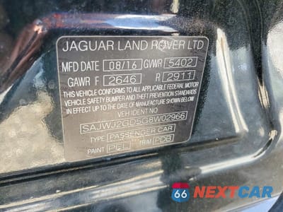 Zdjęcie 12 z 12 samochodu: 2016 JAGUAR XJL PORTFOLIO VIN:SAJWJ2GD5G8W02966 - miniatura