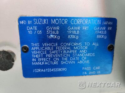 Zdjęcie 13 z 13 samochodu: 2004 SUZUKI AERIO S VIN:JS2RA61S545208090 - miniatura