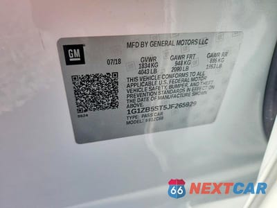 Zdjęcie 12 z 12 samochodu: 2018 CHEVROLET MALIBU LS VIN:1G1ZB5ST5JF265929 - miniatura