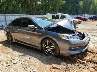 Czwarte zdjęcie samochodu z boku: 2017 HONDA ACCORD SPORT VIN:1HGCR2F53HA292199 - miniatura