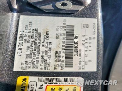Zdjęcie 12 z 12 samochodu: 2017 FORD FUSION SE VIN:3FA6P0H73HR319465 - miniatura