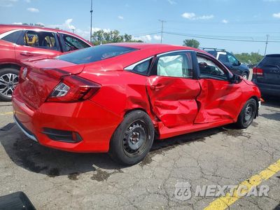 Trzecie zdjęcie samochodu z tyłu: 2021 HONDA CIVIC LX VIN:2HGFC2F66MH521607 - miniatura