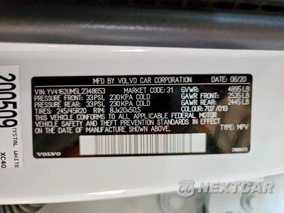Zdjęcie 12 z 12 samochodu: 2020 VOLVO XC40 T5 R-DESIGN VIN:YV4162UM5L2348653 - miniatura