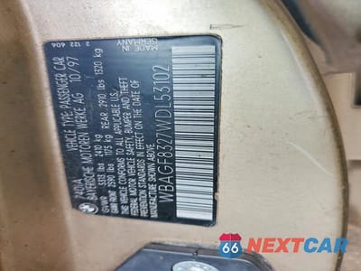 Zdjęcie 12 z 12 samochodu: 1998 BMW 740 I AUTOMATIC VIN:WBAGF8327WDL53102 - miniatura