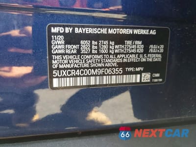 Zdjęcie 14 z 14 samochodu: 2021 BMW X5 SDRIVE 40I VIN:5UXCR4C00M9F06355 - miniatura