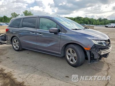 Czwarte zdjęcie samochodu z boku: 2019 HONDA ODYSSEY EXL VIN:5FNRL6H7XKB138166 - miniatura