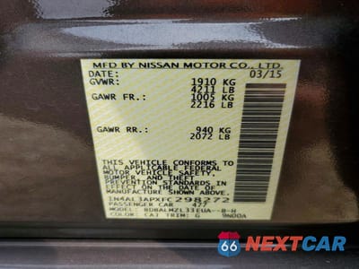 Zdjęcie 12 z 12 samochodu: 2015 NISSAN ALTIMA 2.5 SV VIN:1N4AL3APXFC298272 - miniatura