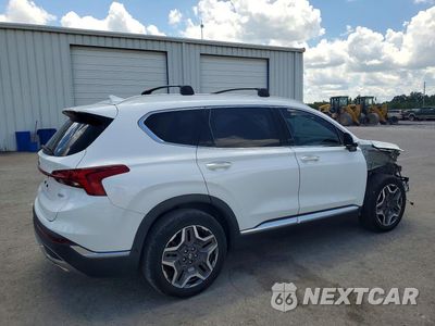 Trzecie zdjęcie samochodu z tyłu: 2021 HYUNDAI SANTA FE LIMITED VIN:5NMS44AL0MH370433 - miniatura