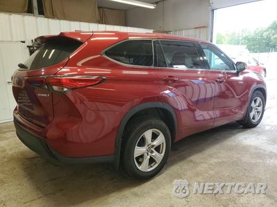 Trzecie zdjęcie samochodu z tyłu: 2020 TOYOTA HIGHLANDER HYBRID LE VIN:5TDBBRCH5LS005298 - miniatura