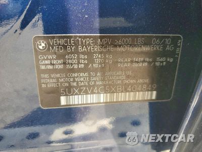 Zdjęcie 13 z 13 samochodu: 2011 BMW X5 XDRIVE35I VIN:5UXZV4C5XBL404849 - miniatura