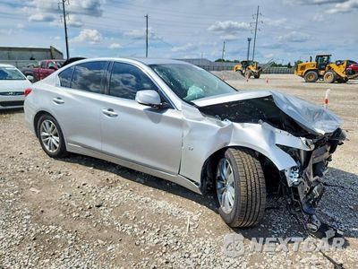 Czwarte zdjęcie samochodu z boku: 2014 INFINITI Q50 BASE VIN:JN1BV7AR1EM685905 - miniatura