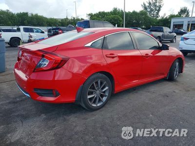 Trzecie zdjęcie samochodu z tyłu: 2020 HONDA CIVIC EX VIN:2HGFC1F31LH680145 - miniatura