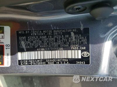 Zdjęcie 12 z 12 samochodu: 2013 TOYOTA AVALON LIMITED VIN:4T1BK1EB7DU069300 - miniatura