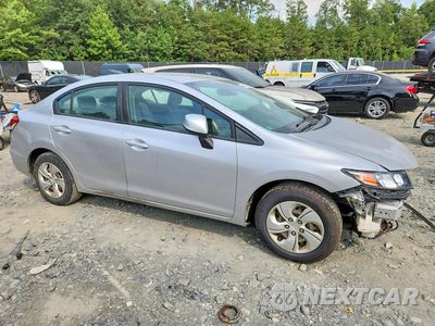 Czwarte zdjęcie samochodu z boku: 2013 HONDA CIVIC LX VIN:19XFB2F58DE253552 - miniatura
