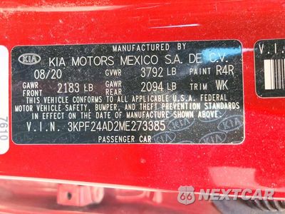 Zdjęcie 13 z 13 samochodu: 2021 KIA FORTE LXS VIN:3KPF24AD2ME273385 - miniatura