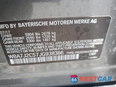 Zdjęcie 12 z 12 samochodu: 2018 BMW 740 XE VIN:WBA7J2C57JG938386 - miniatura