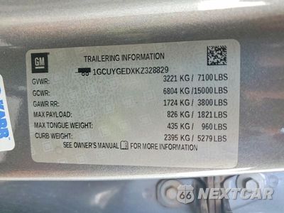 Zdjęcie 12 z 12 samochodu: 2019 CHEVROLET SILVERADO K1500 LTZ VIN:1GCUYGEDXKZ328829 - miniatura