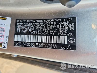 Zdjęcie 13 z 13 samochodu: 2022 LEXUS UX 200 BASE VIN:JTHP3JBH2N2047748 - miniatura