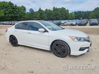 Czwarte zdjęcie samochodu z boku: 2016 HONDA ACCORD SPORT VIN:1HGCR2F66GA173845 - miniatura
