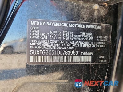Zdjęcie 13 z 13 samochodu: 2013 BMW X6 XDRIVE35I VIN:5UXFG2C51DL783969 - miniatura