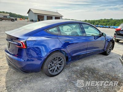 Trzecie zdjęcie samochodu z tyłu: 2024 TESLA MODEL 3 VIN:5YJ3E1EA0RF828697 - miniatura