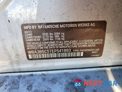 Zdjęcie 13 z 13 samochodu: 2014 BMW 328 XI SULEV VIN:WBA3B5C57EP541893 - miniatura
