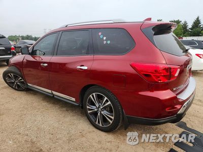 Drugie zdjęcie samochodu z przodu: 2020 NISSAN PATHFINDER PLATINUM VIN:5N1DR2DM1LC634299 - miniatura