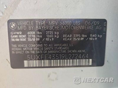 Zdjęcie 13 z 13 samochodu: 2009 BMW X5 XDRIVE30I VIN:5UXFE43519L272464 - miniatura