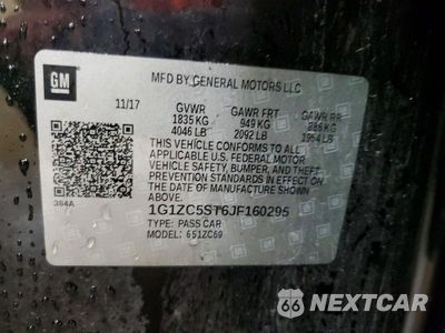 Zdjęcie 12 z 12 samochodu: 2018 CHEVROLET MALIBU LS VIN:1G1ZC5ST6JF160295 - miniatura