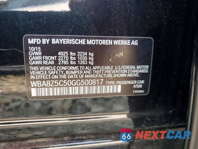 Zdjęcie 12 z 12 samochodu: 2016 BMW 328 XIGT SULEV VIN:WBA8Z5C50GG500817 - miniatura