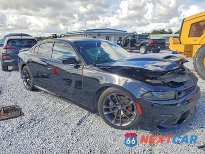 Czwarte zdjęcie samochodu z boku: 2023 DODGE CHARGER SCAT PACK VIN:2C3CDXGJ6PH687410 - miniatura