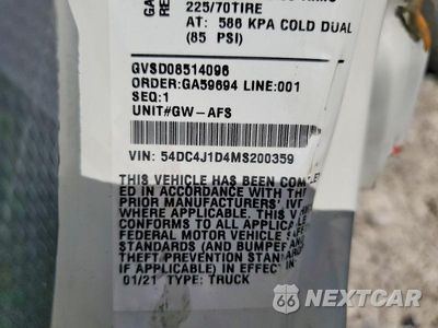Zdjęcie 13 z 13 samochodu: 2021 ISUZU NPR HD BOX TRUCK VIN:54DC4J1D4MS200359 - miniatura