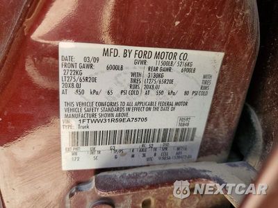 Zdjęcie 12 z 12 samochodu: 2009 FORD F350 SUPER DUTY VIN:1FTWW31R59EA75705 - miniatura