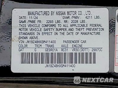 Zdjęcie 12 z 12 samochodu: 2025 NISSAN Z PERFORMANCE VIN:JN1BZ4BHXSM411400 - miniatura