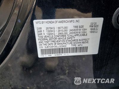Zdjęcie 13 z 13 samochodu: 2020 ACURA MDX VIN:5J8YD4H35LL023422 - miniatura