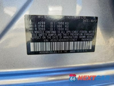 Zdjęcie 13 z 13 samochodu: 2017 SUBARU IMPREZA PREMIUM PLUS VIN:4S3GTAD60H3722931 - miniatura