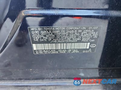 Zdjęcie 13 z 13 samochodu: 2007 LEXUS ES 350 VIN:JTHBJ46G472095659 - miniatura