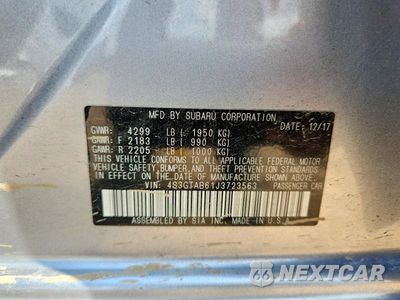Zdjęcie 12 z 12 samochodu: 2018 SUBARU IMPREZA PREMIUM VIN:4S3GTAB61J3723563 - miniatura