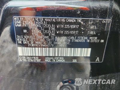 Zdjęcie 14 z 14 samochodu: 2017 TOYOTA RAV4 LE VIN:2T3BFREV1HW640578 - miniatura