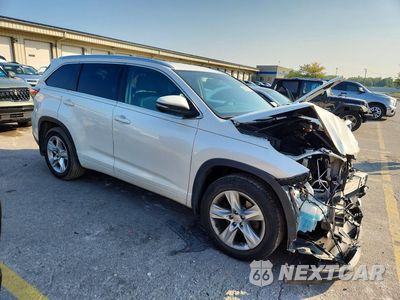 Czwarte zdjęcie samochodu z boku: 2015 TOYOTA HIGHLANDER LIMITED VIN:5TDDKRFH3FS203581 - miniatura