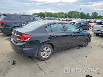 Trzecie zdjęcie samochodu z tyłu: 2014 HONDA CIVIC LX VIN:19XFB2F56EE224892 - miniatura