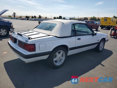 Trzecie zdjęcie samochodu z tyłu: 1989 FORD MUSTANG LX VIN:1FABP44E2KF180315 - miniatura