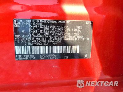Zdjęcie 13 z 13 samochodu: 2009 TOYOTA RAV4 LIMITED VIN:2T3BK31V19W004873 - miniatura