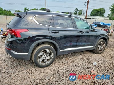 Trzecie zdjęcie samochodu z tyłu: 2022 HYUNDAI SANTA FE SEL VIN:5NMS2DAJ9NH454899 - miniatura